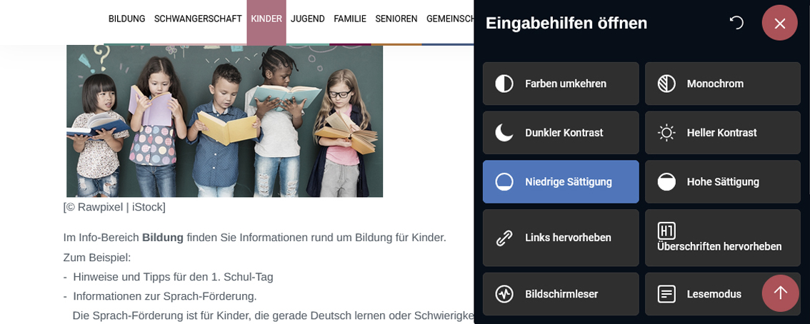 Internetseite Anpassen k 5