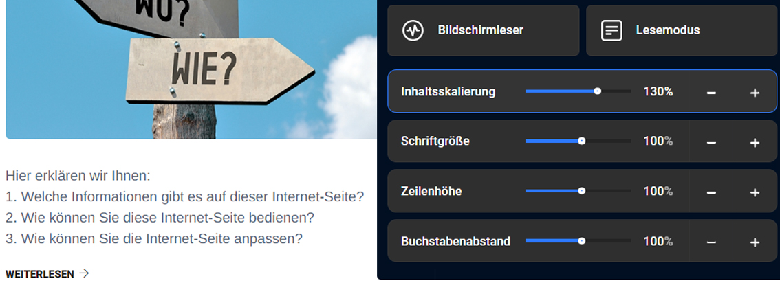 Internetseite Anpassen k 11