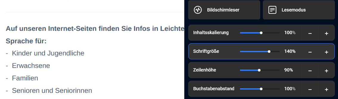 Internetseite Anpassen k 13